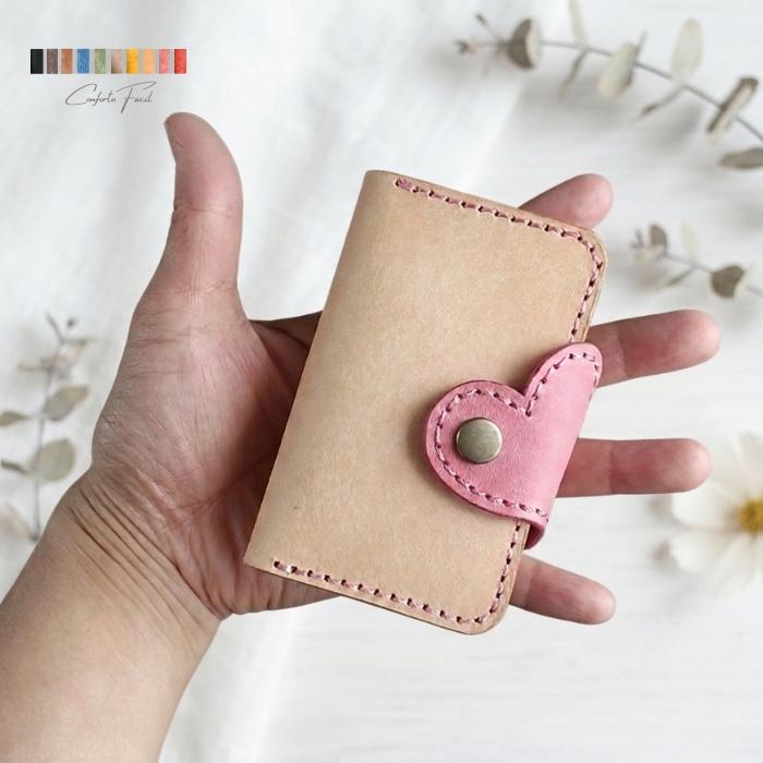 ◆世界最小スマホ◆9色◆イタリアンレザーハート本革手帳型スマホケース◆Unihertz Jelly 2専用◆